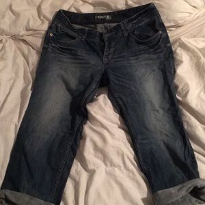 Express Boyfriend Crop Jeans